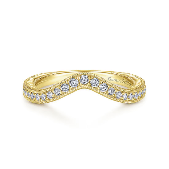 Gabriel - 14K Yellow Gold Matching Wedding Band