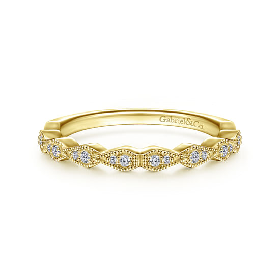 Gabriel - 14K Yellow Gold Matching Wedding Band