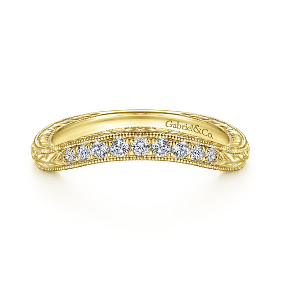 Gabriel - 14K Yellow Gold Matching Wedding Band