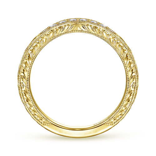 14K Yellow Gold Matching Wedding Band