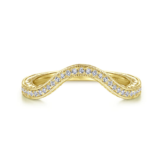 Gabriel - 14K Yellow Gold Matching Wedding Band