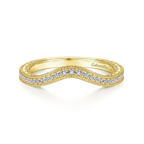 14K Yellow Gold Matching Wedding Band