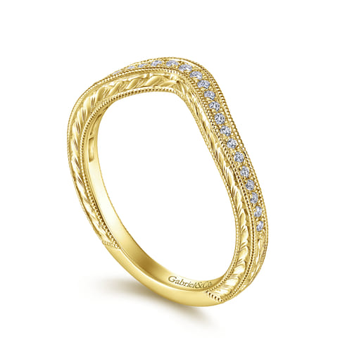 14K Yellow Gold Matching Wedding Band