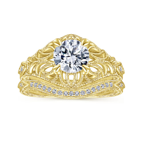 14K Yellow Gold Matching Wedding Band
