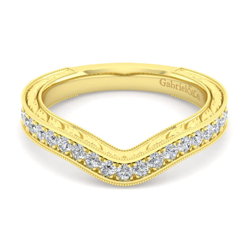 14K Yellow Gold Matching Wedding Band
