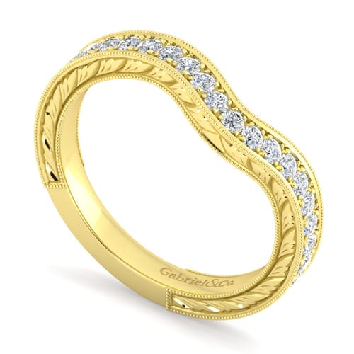 14K Yellow Gold Matching Wedding Band