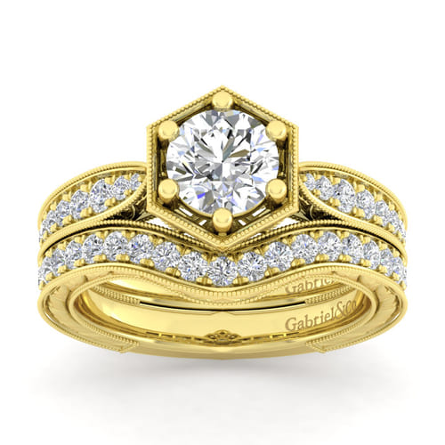14K Yellow Gold Matching Wedding Band
