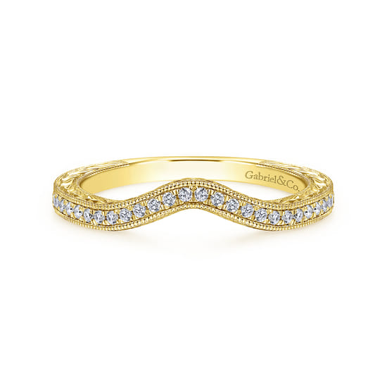 Gabriel - 14K Yellow Gold Matching Wedding Band