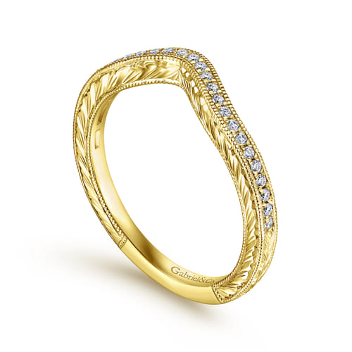 14K Yellow Gold Matching Wedding Band