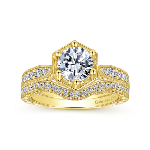 14K Yellow Gold Matching Wedding Band
