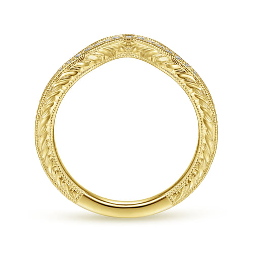 14K Yellow Gold Matching Wedding Band