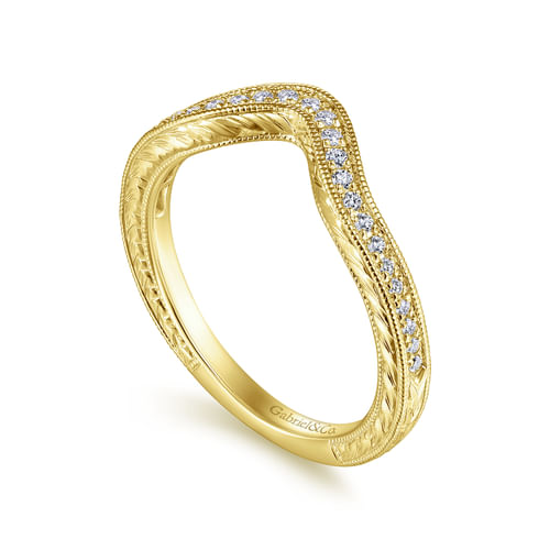 14K Yellow Gold Matching Wedding Band