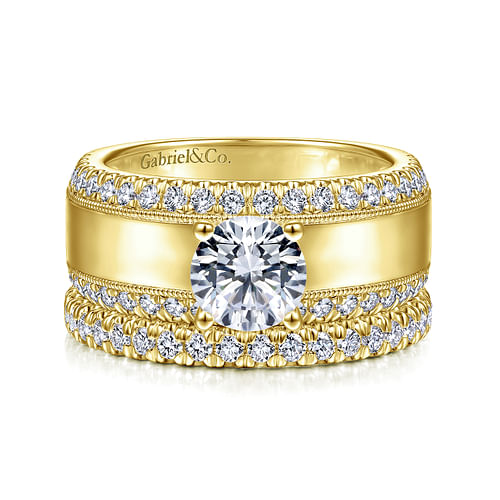 14K Yellow Gold Matching Wedding Band