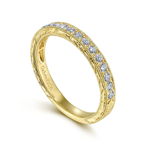 14K Yellow Gold Matching Wedding Band