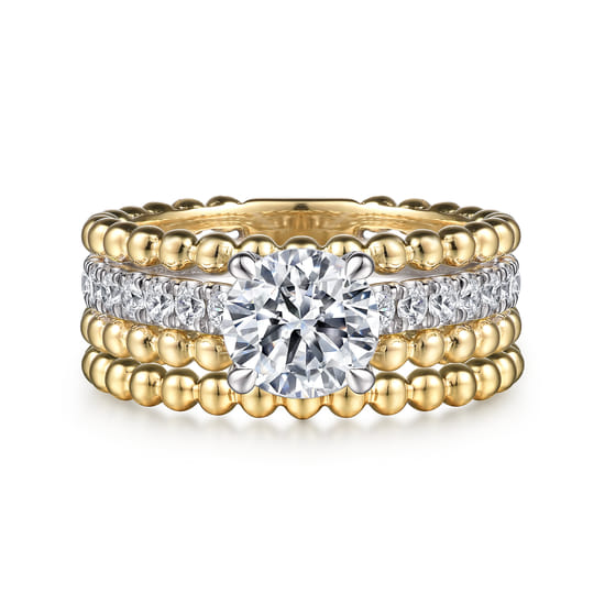14K Yellow Gold Matching Wedding Band angle 4