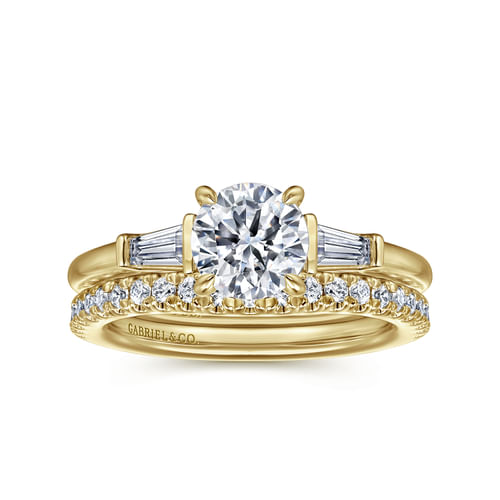 14K Yellow Gold Matching Wedding Band