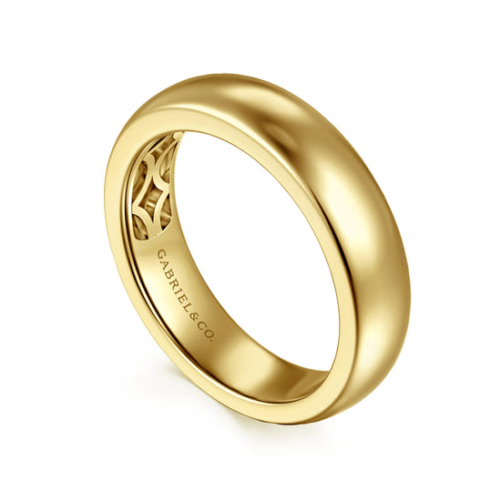 14K Yellow Gold Matching Wedding Band angle 3