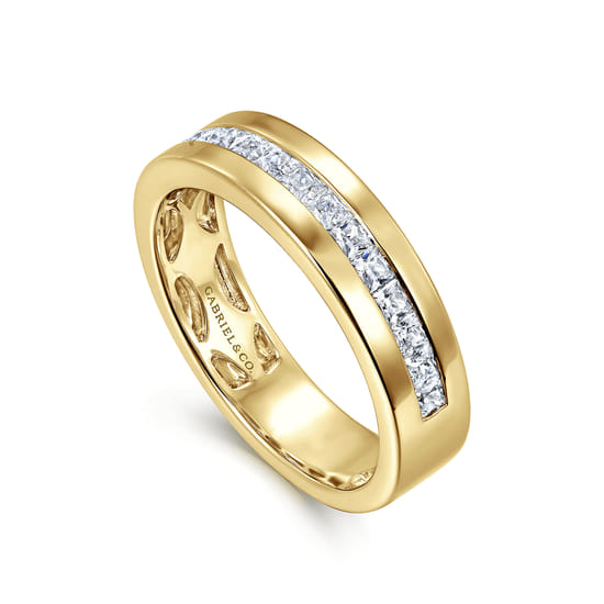 14K Yellow Gold Matching Wedding Band angle 3