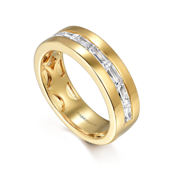 14K Yellow Gold Matching Wedding Band angle 3