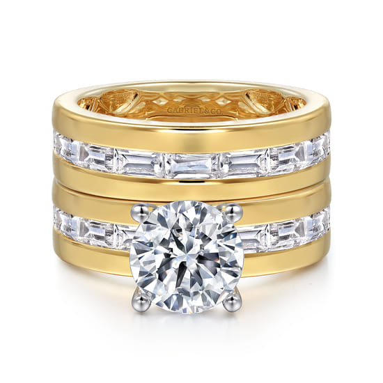 14K Yellow Gold Matching Wedding Band angle 4