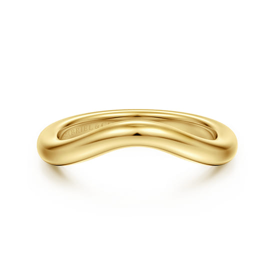 Gabriel - 14K Yellow Gold Matching Wedding Band