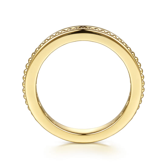 14K Yellow Gold Matching Wedding Band angle 2