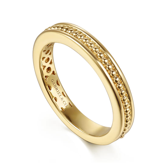 14K Yellow Gold Matching Wedding Band angle 3