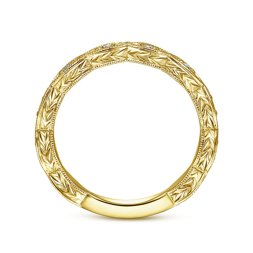 14K Yellow Gold Matching Wedding Band