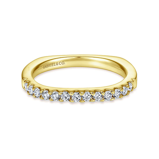 Gabriel - 14K Yellow Gold Matching Wedding Band