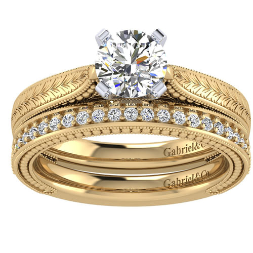 14K Yellow Gold Matching Wedding Band