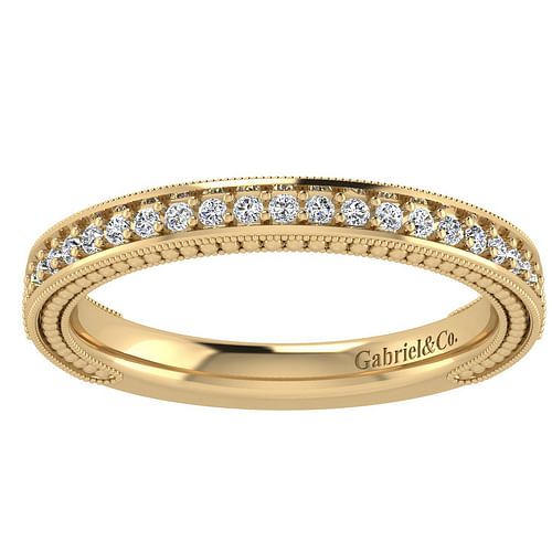 14K Yellow Gold Matching Wedding Band