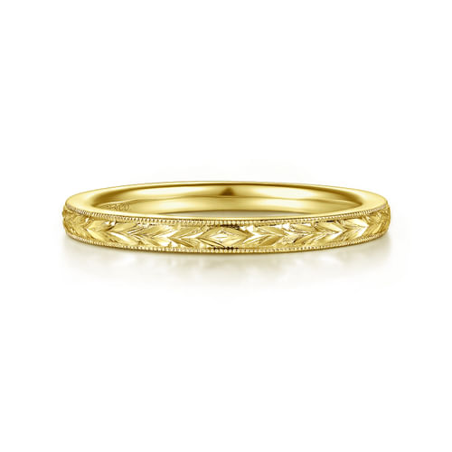 14K Yellow Gold Matching Wedding Band