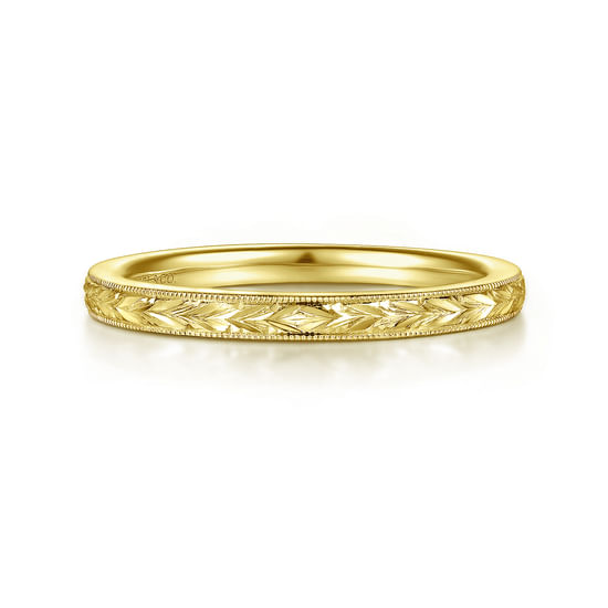 Gabriel - 14K Yellow Gold Matching Wedding Band
