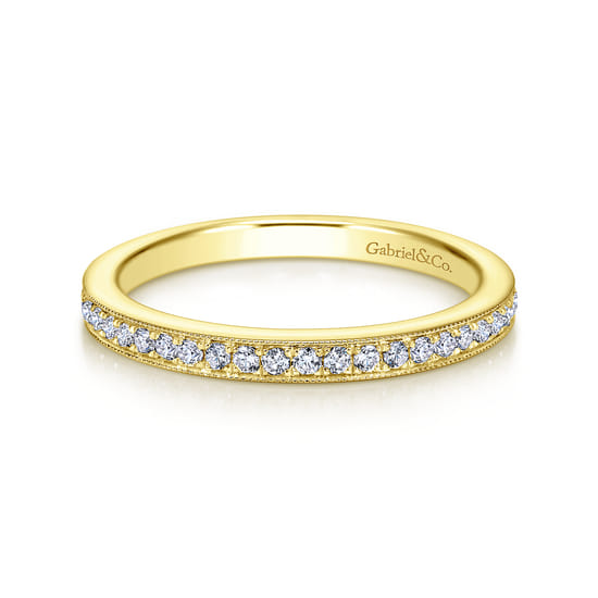 Gabriel - 14K Yellow Gold Matching Wedding Band Gabriel - 14K Yellow Gold Matching Wedding Band
