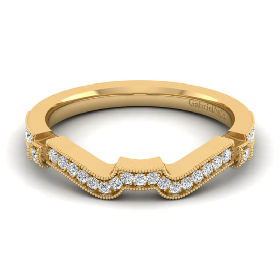 Gabriel - 14K Yellow Gold Matching Wedding Band