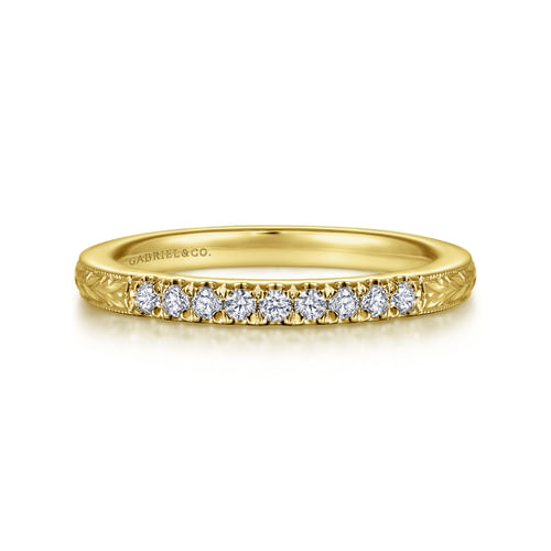 14K Yellow Gold Matching Wedding Band