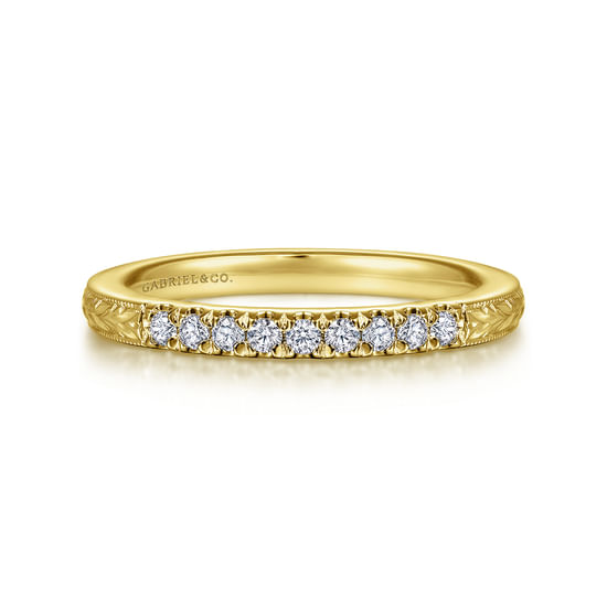Gabriel - 14K Yellow Gold Matching Wedding Band