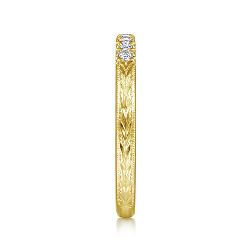 14K Yellow Gold Matching Wedding Band