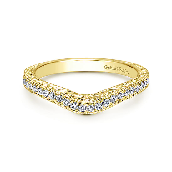 Gabriel - 14K Yellow Gold Matching Wedding Band