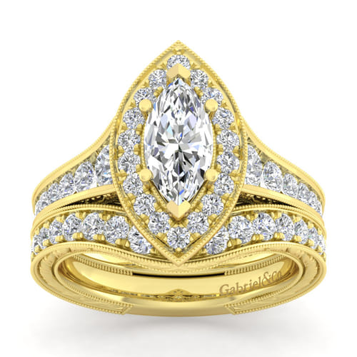14K Yellow Gold Matching Wedding Band