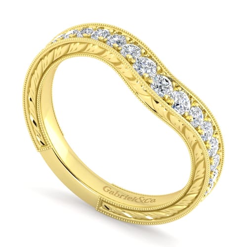 14K Yellow Gold Matching Wedding Band