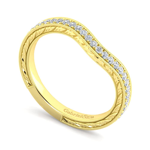 14K Yellow Gold Matching Wedding Band