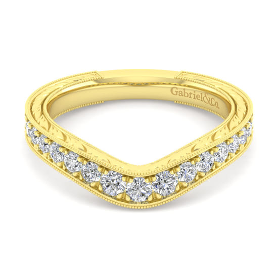 Gabriel - 14K Yellow Gold Matching Wedding Band Gabriel - 14K Yellow Gold Matching Wedding Band