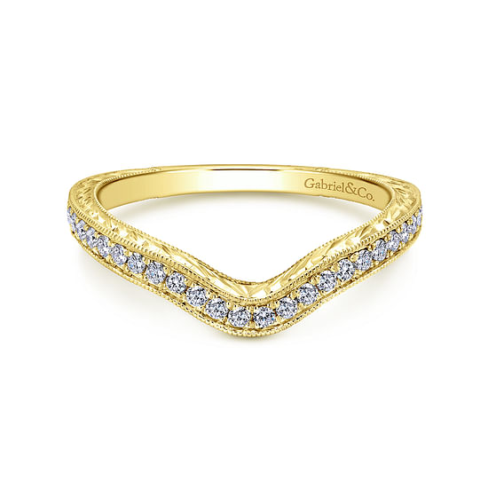 Gabriel - 14K Yellow Gold Matching Wedding Band