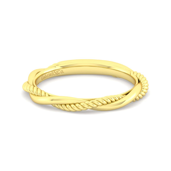 Gabriel - 14K Yellow Gold Matching Wedding Band