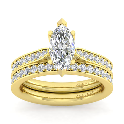 14K Yellow Gold Matching Wedding Band