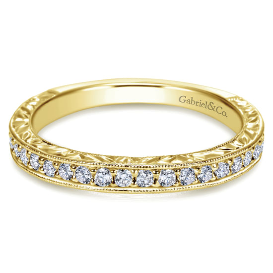 Gabriel - 14K Yellow Gold Matching Wedding Band