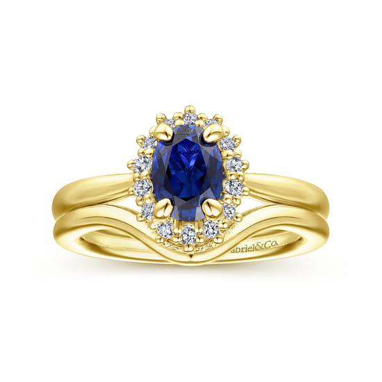 14K Yellow Gold Matching Wedding Band angle 4