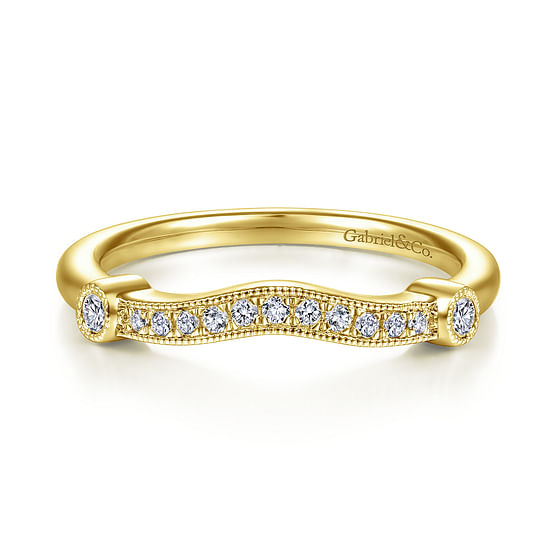 Gabriel - 14K Yellow Gold Matching Wedding Band