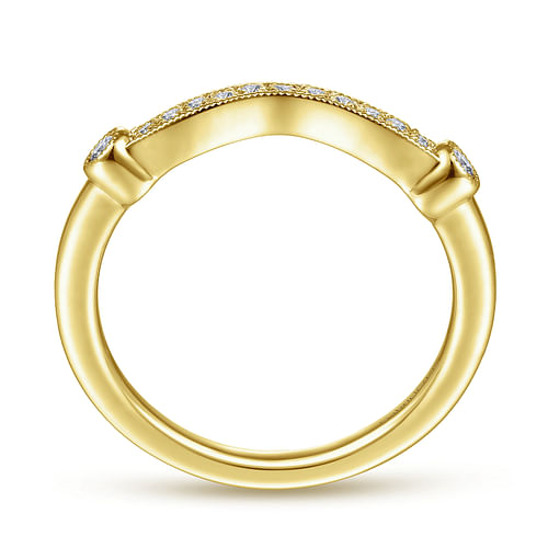 14K Yellow Gold Matching Wedding Band